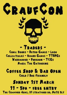 CraufCon 3 - Comic & Gaming Fair *Free Entry*