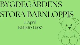 Bygdegårdens stora barnloppis