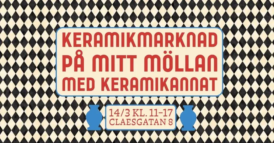 Keramikmarknad på Mitt Möllan