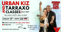 6-week February Course Urban Kiz, Tarraxo, Douceur w/Val Danza & Jossy: interm./adv.