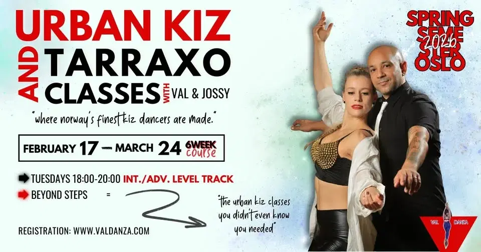 6-week February Course Urban Kiz, Tarraxo, Douceur w/Val Danza & Jossy: interm./adv.
