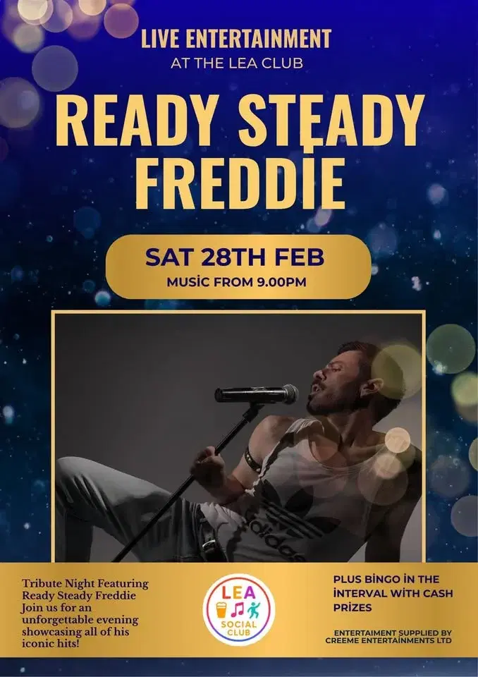 February ⭐️ night: READY, STEADY FREDDIE