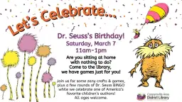 Dr. Seuss's Birthday Party