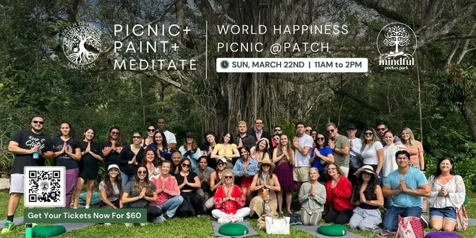 World Happiness Day Picnic, Paint, Meditate At Patch