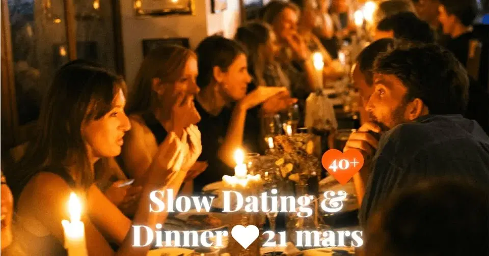 Slow dating & dinner - Singelfest 21 mars STHLM