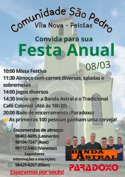 Festa comunidade São Pedro