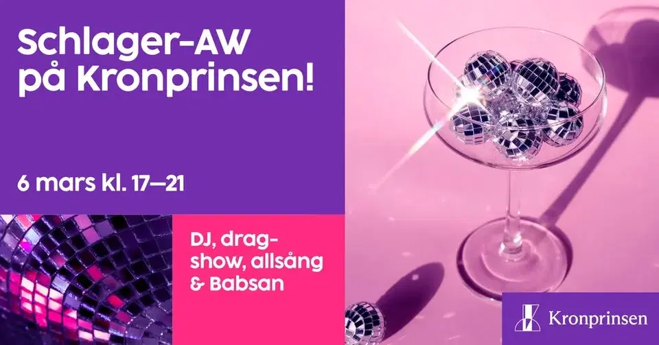 Schlager after work på Kronprinsen!