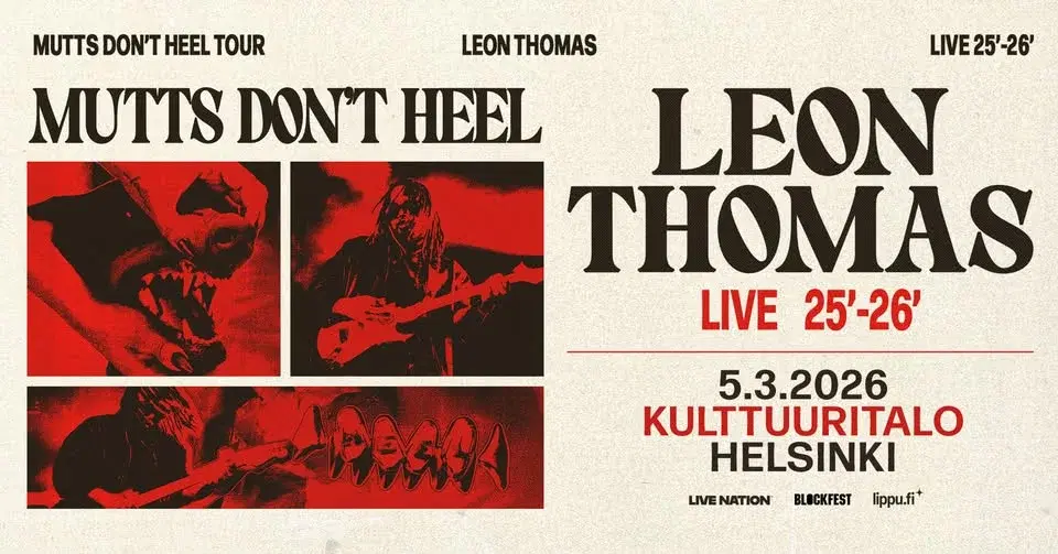 Leon Thomas (US): Mutts Don't Heel Tour, Kulttuuritalo, Helsinki 5.3.2026