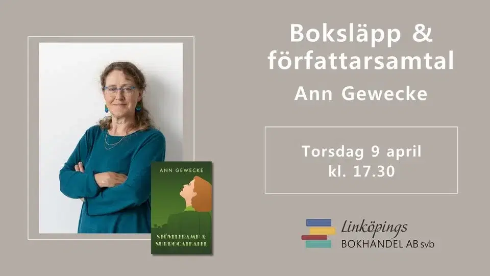 Boksläpp och författarsamtal med Ann Gewecke