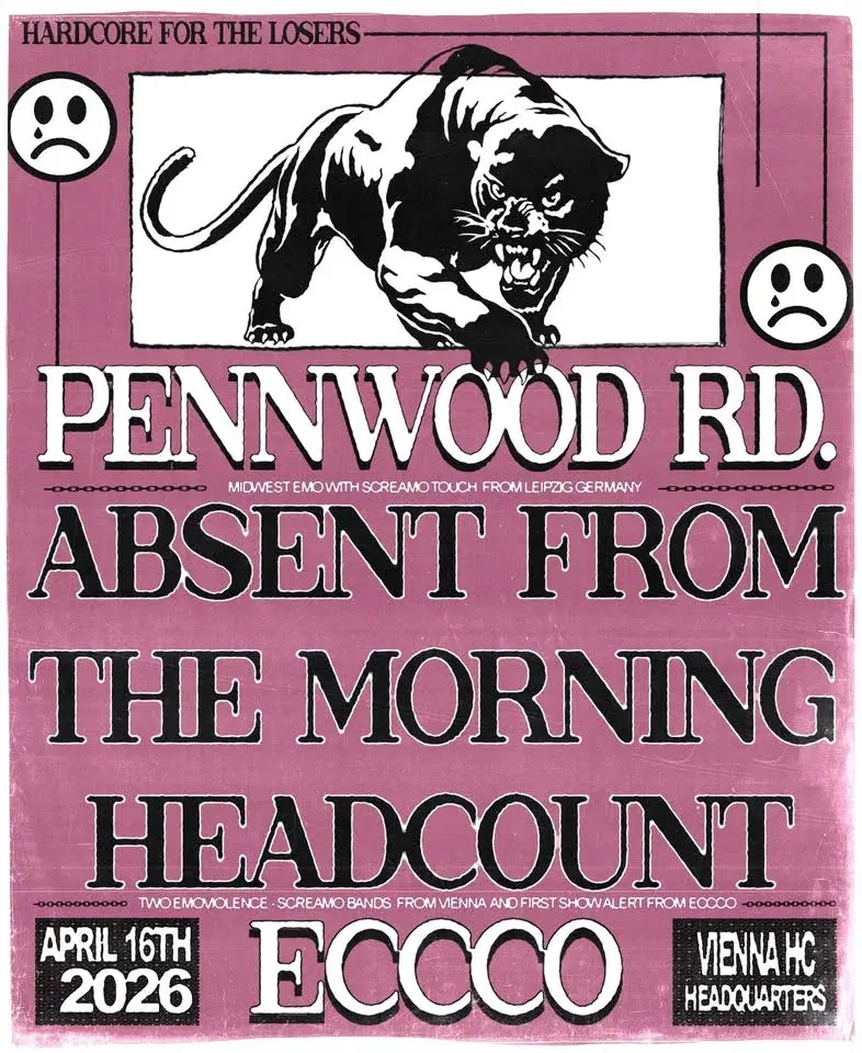 PENNWOOD RD. (Leipzig, DE), ABSENT FROM THE MORNING HEADCOUNT, ECCCO