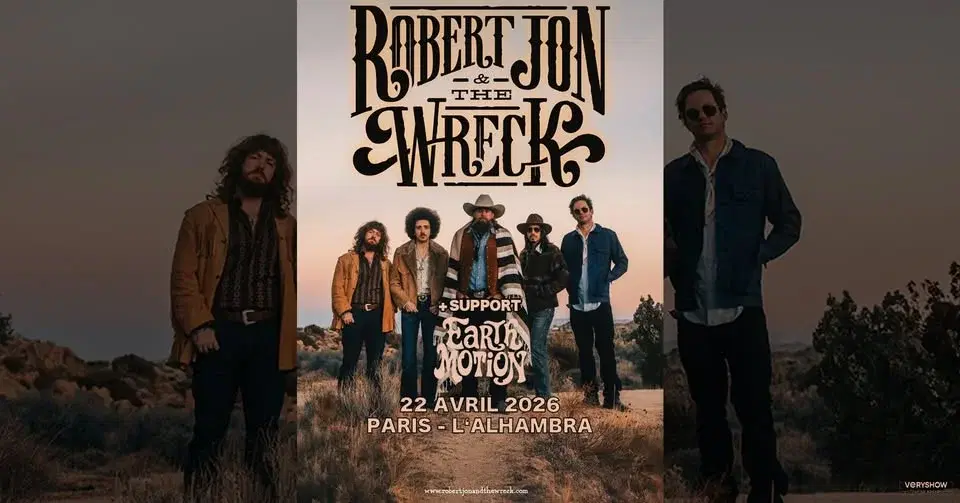 ROBERT JON & THE WRECK + Earth Motion • Alhambra • Paris