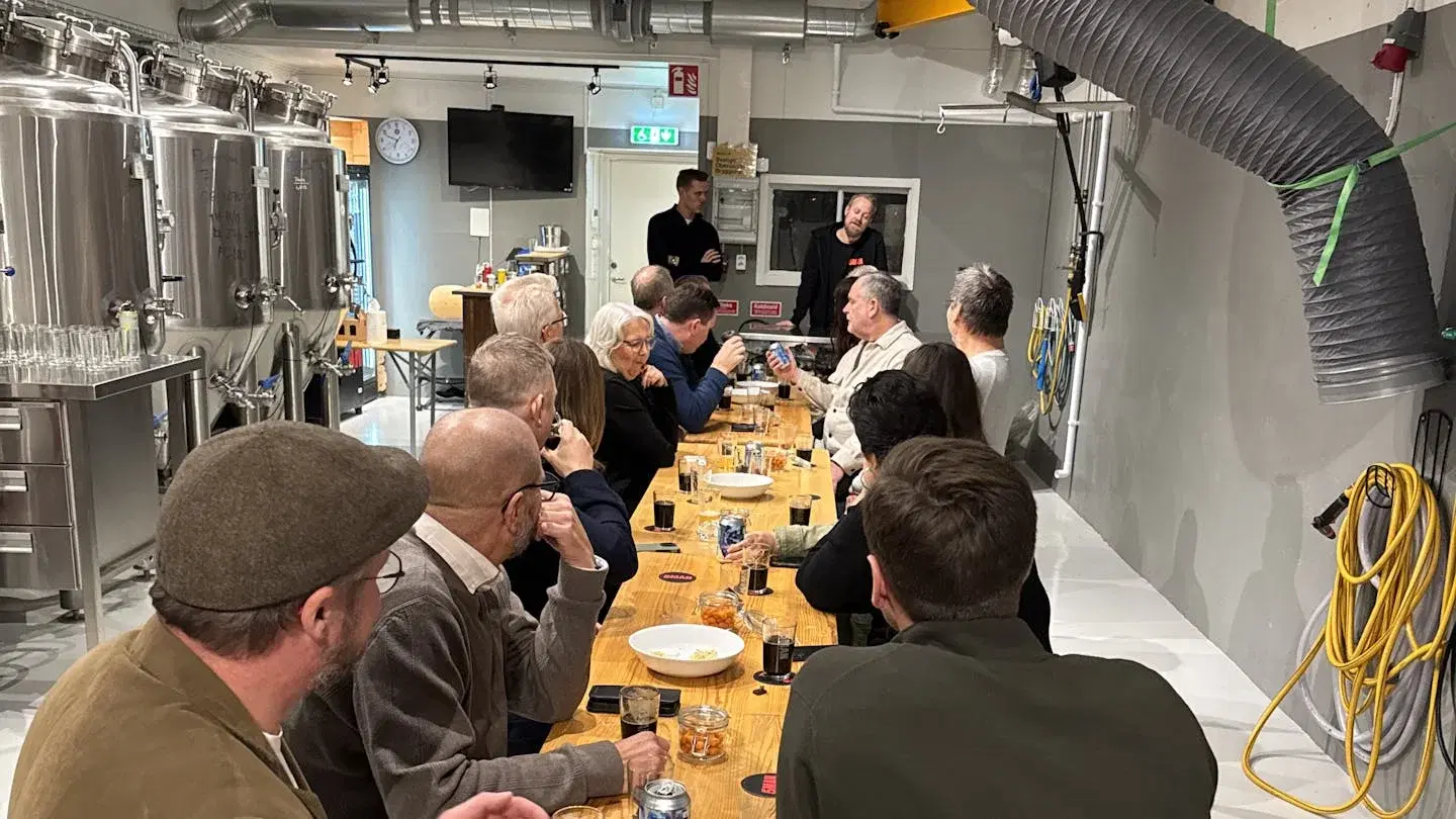 Bryggerivisning med gårdsförsäljning.