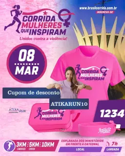 Corrida mulheres que inspiram