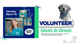 Cabot Animal Support Services – Volunteer Meet & Greet