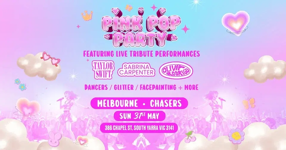 The Pink Pop Party is coming to Melbourne!