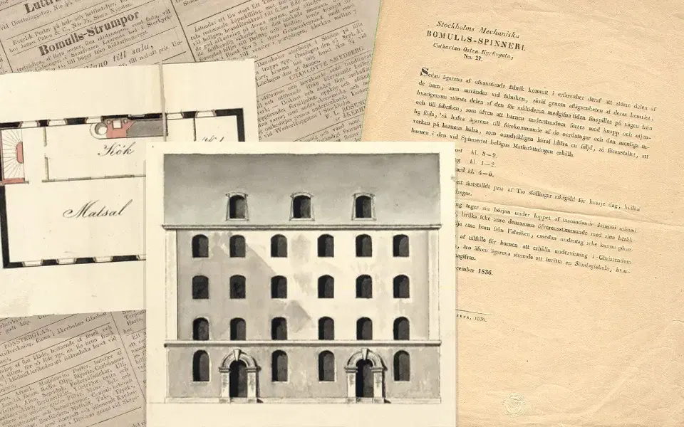 Bland barnarbetare, bomull och brand – en kort historia om mekaniska spinneriet