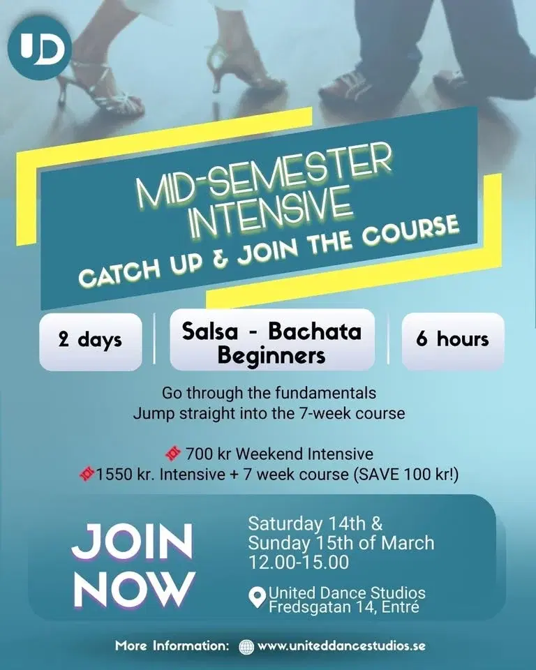 Salsa Bachata Beginners | Mid-Semester intensive
