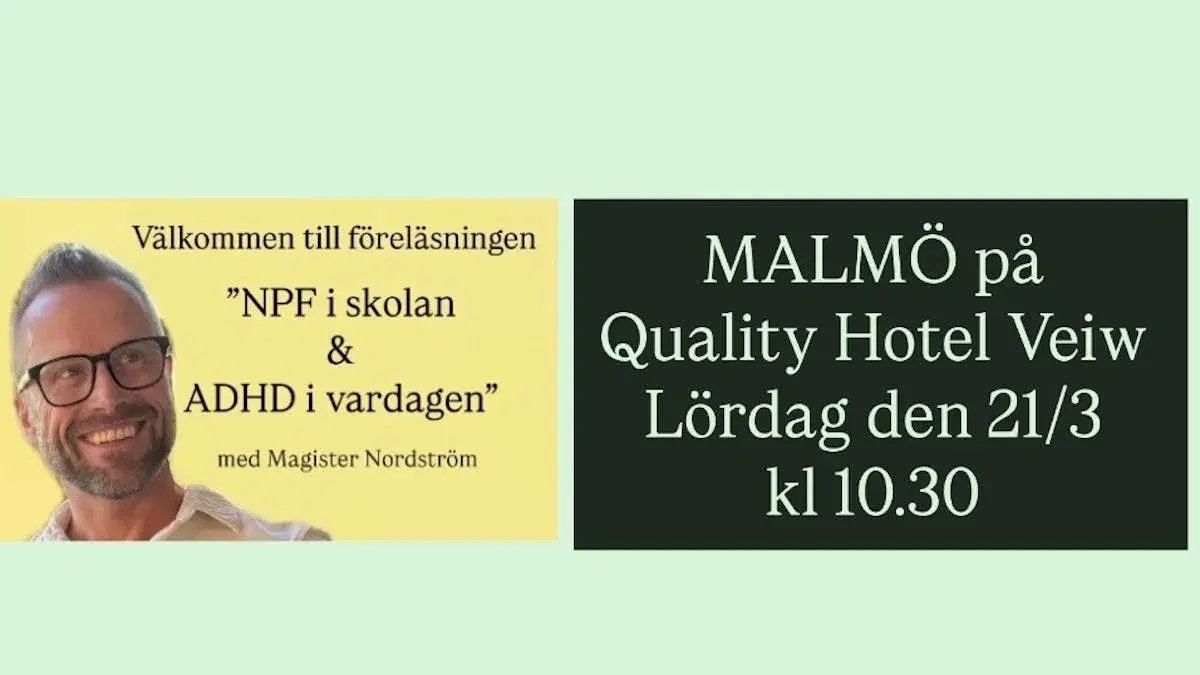 Föreläsning med Magister Nordström i MALMÖ