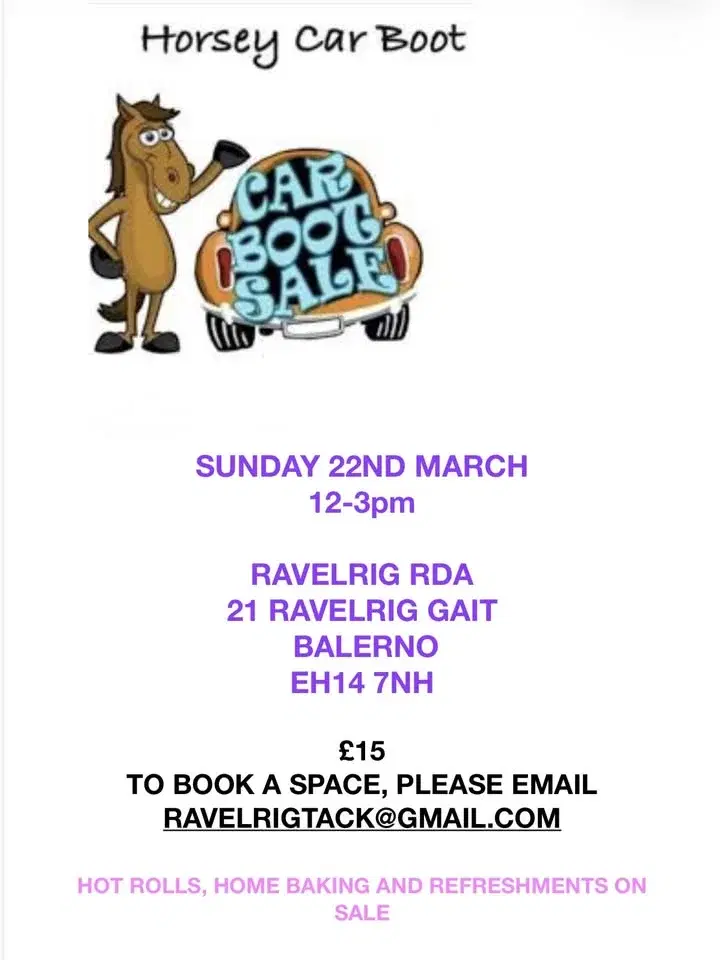Ravelrig RDA horsey car boot sale