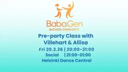 BabaGen: Preparty Class with Villehart and Aliisa & Social