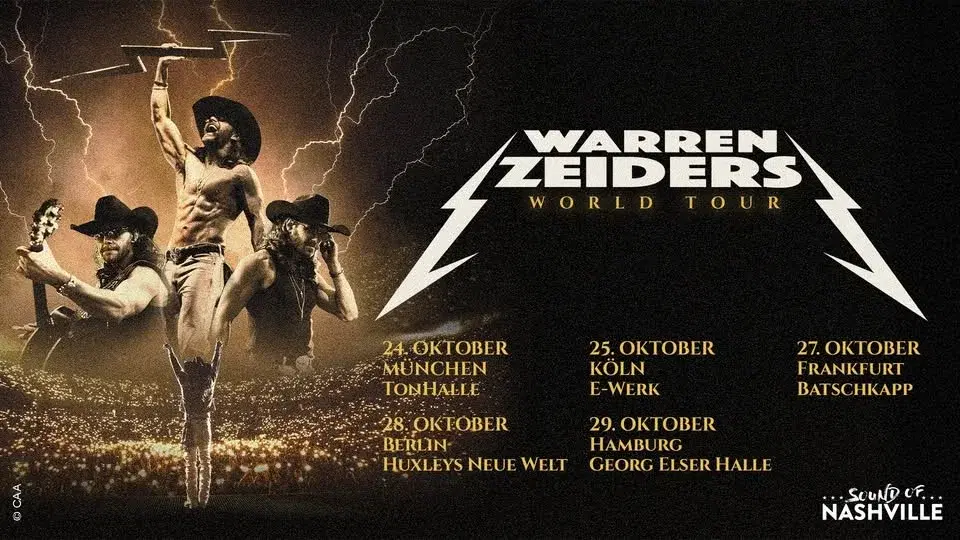 Warren Zeiders World Tour 2026 | Hamburg