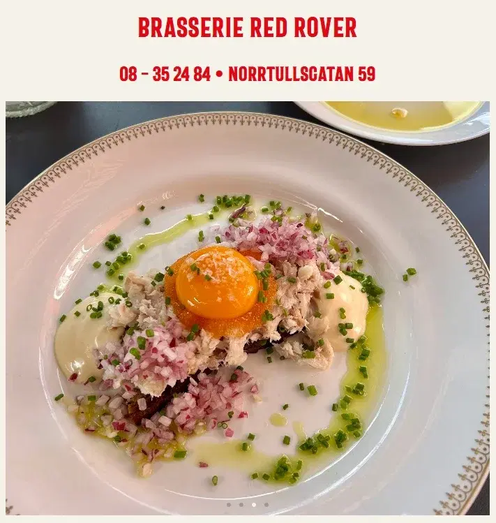 MYDinnerClub på Red Rover 27/2