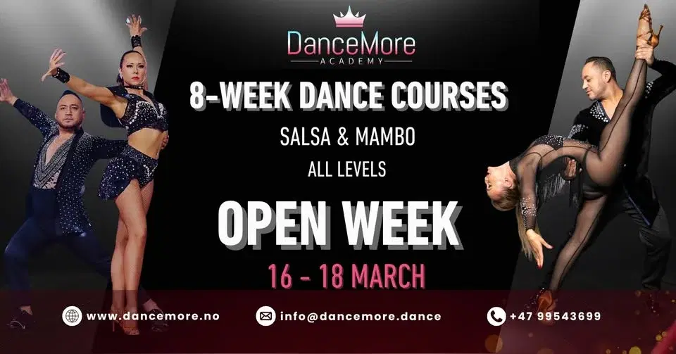 New 8-Week Dance Courses - OPEN WEEK 16 - 18 MARCH