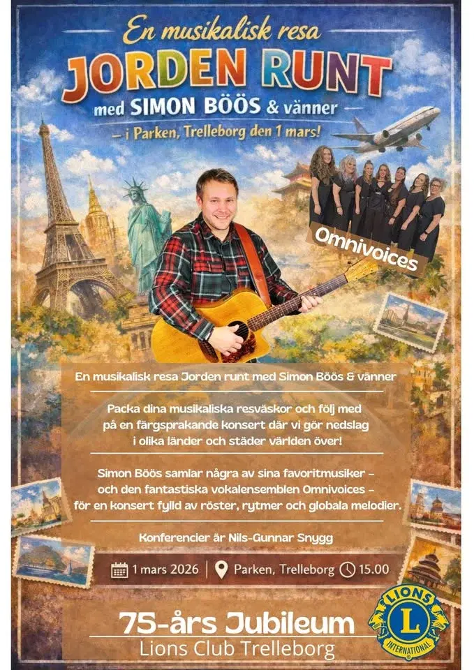 En musikalisk resa Jorden runt med Simon Böös & vänner