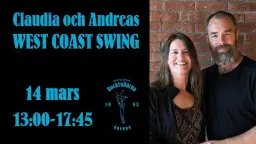 West Coast Swing Intensiv med Andreas och Claudia - Avancerad nivå & Tävlingsträning