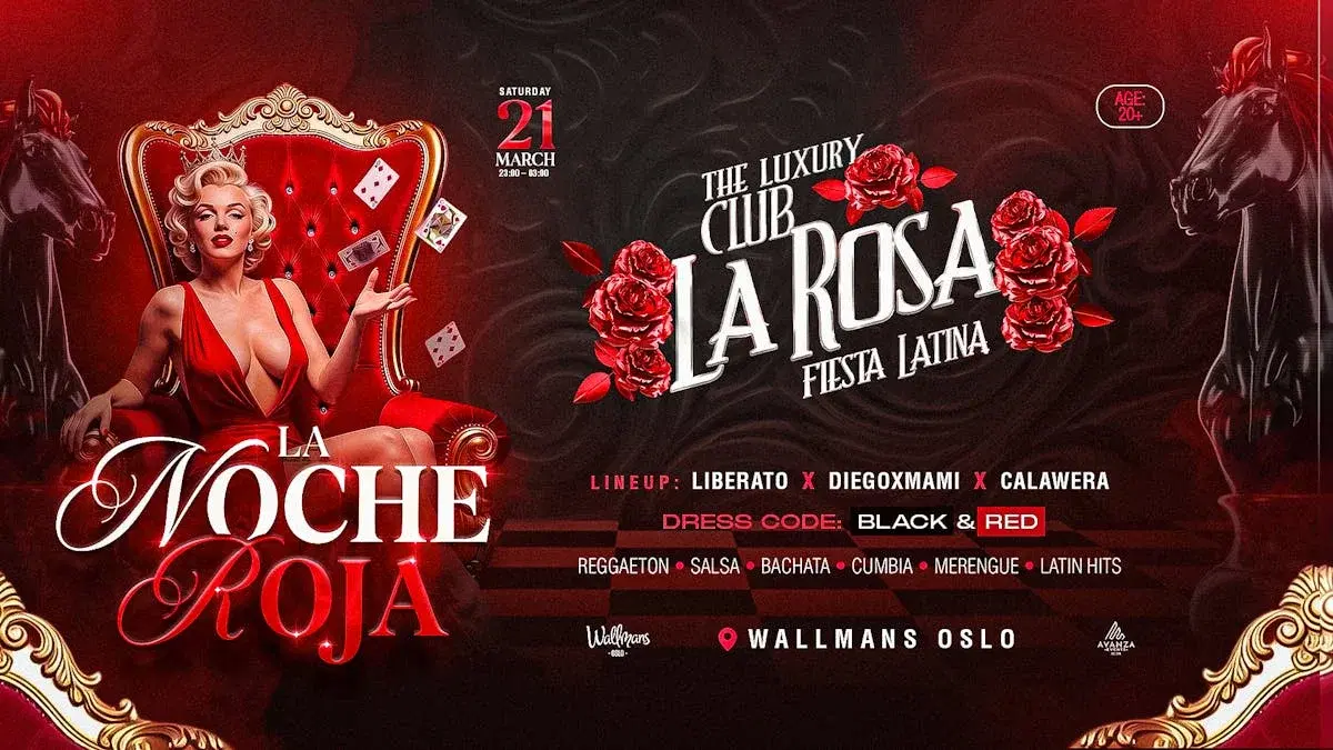 CLUB LA ROSA ✘ LA NOCHE ROJA ✘ WALLMANS OSLO ✘