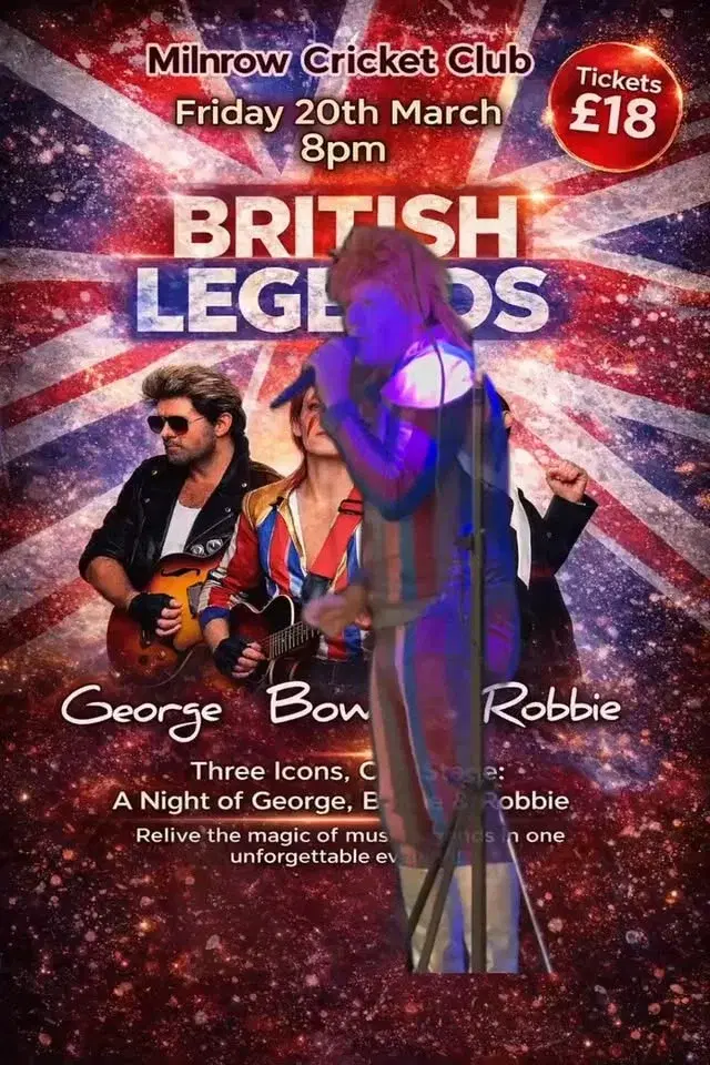 British Music Tribute night George, Bowie and Robbie