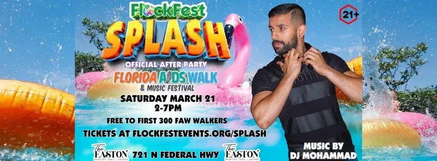 FlockFest SPLASH Florida AIDS Walk After Party