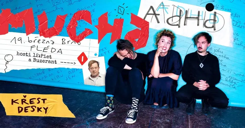 Mucha (křest alba) + hosti: Buzerant a 12:Piet