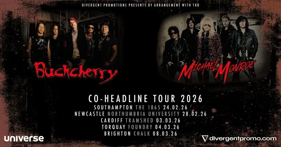 Buckcherry + Michael Monroe at Tramshed, Cardiff