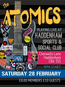 The Atomics at Haddenham Sports & Social Club