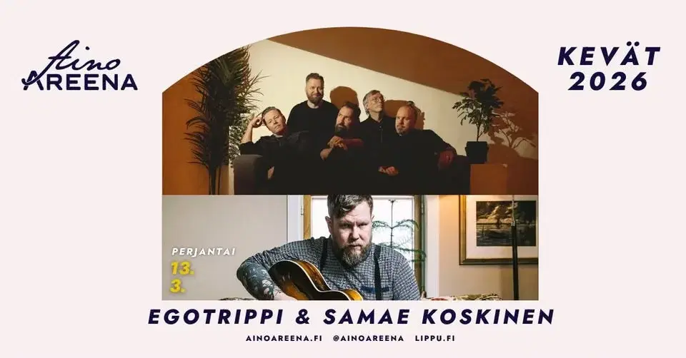 Aino Areena Alive: Egotrippi ja Samae Koskinen