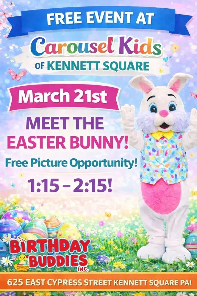 FREE EVENT- Meet the Easter Bunny At Carousel Kids !