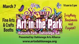 DAA Spring Art in the Park - March 7th, 2026!