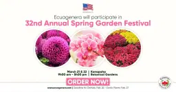 Ecuagenera will participate in 32nd Annual Spring Garden Festival