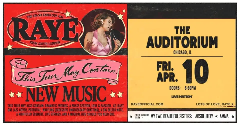 RAYE - THIS TOUR MAY CONTAIN NEW MUSIC