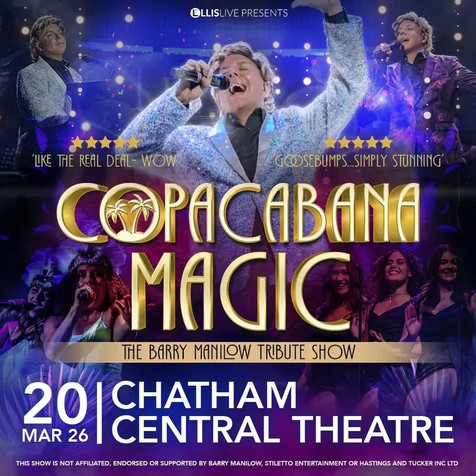 Chatham Central Theatre | Friday 20th March | BARRY MANILOW! | ✨️
