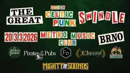 The Great Czech Celtic Punk Swindle v Metro Music bar