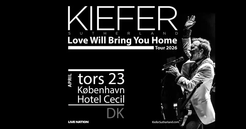 Kiefer Sutherland | Hotel Cecil, København | 23. april 2026 - VENTELISTE