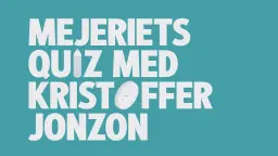 Quiz med Kristoffer Jonzon