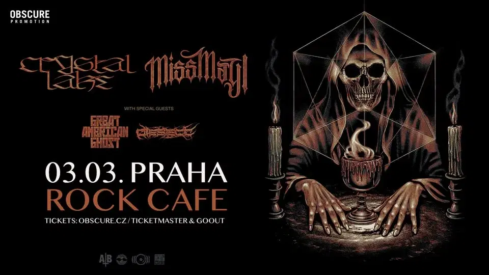 CRYSTAL LAKE, MISS MAY I, GREAT AMERICAN GHOST, DIESECT - Praha