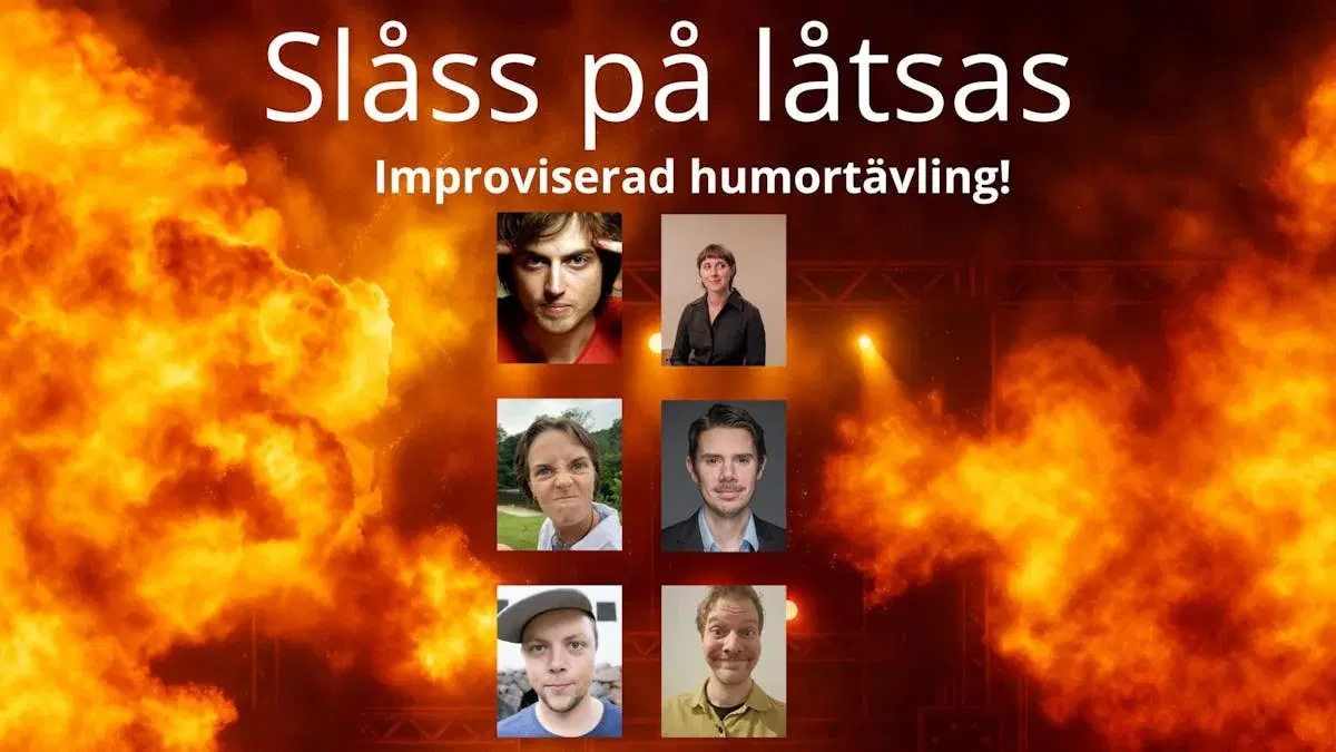 Slåss på låtsas - improviserad humortävling