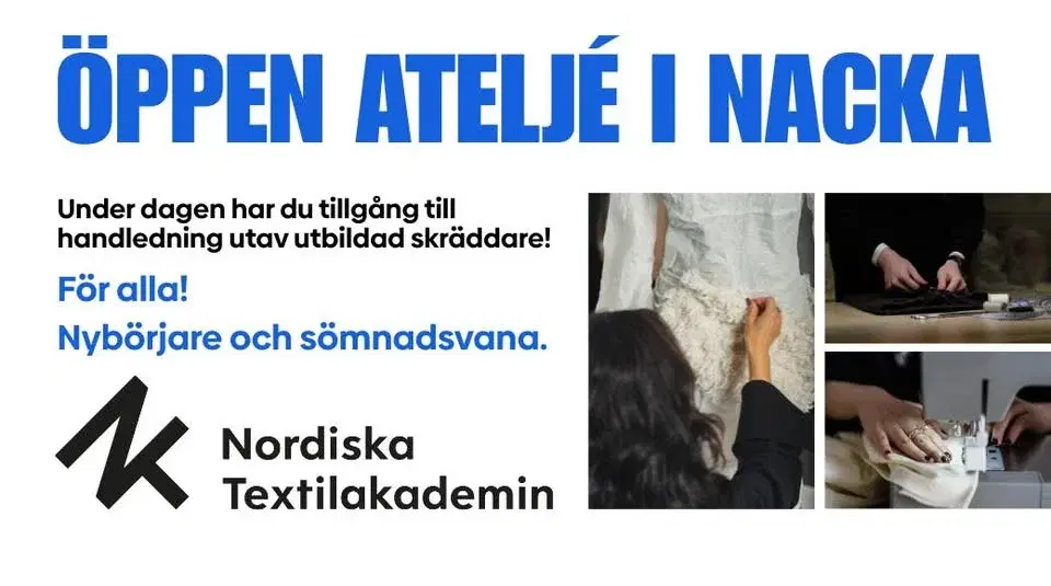 Öppen ateljé i Nacka med Nordiska Textilakademin