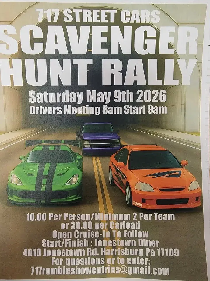 717 Street Cars 2026 Scavenger Rally Hunt