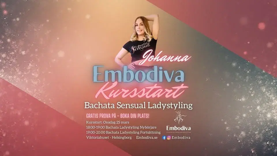Kursstart & Öppet Hus: Bachata Ladystyling med Johanna - Gratis prova på!