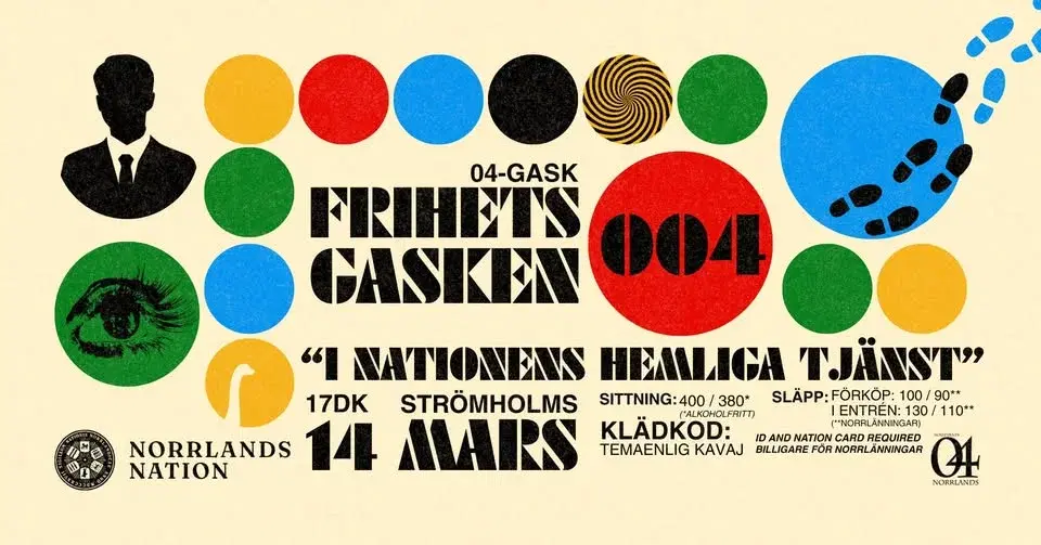 Frihetsgasken 04-gask på Norrlands nation: FULLSATT